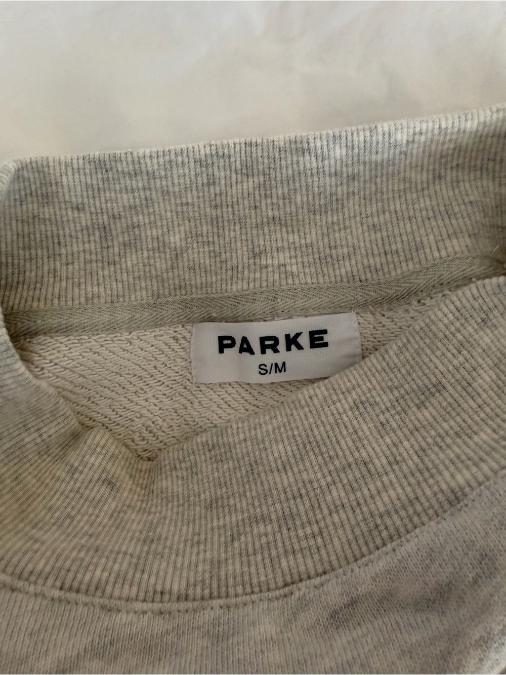 Parke Heather Gray Coastal Star Varsity Mockneck Sweatshirt - Picture 3 of 5